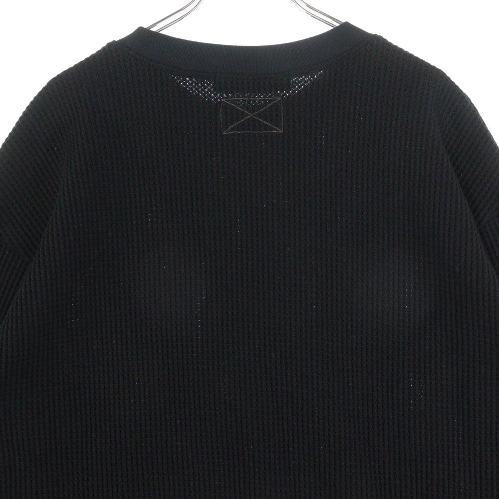 MLVINCE(メルヴィンス) 24AW HEAVYWEIGHT THERMAL L/S ヘビーウエイト 長袖サーマルシャツ MV24AW09-PTL ブラック