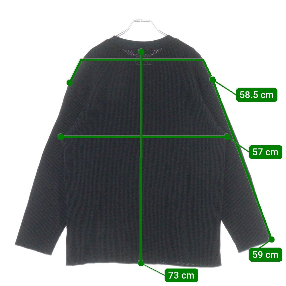 MLVINCE(メルヴィンス) 24AW HEAVYWEIGHT THERMAL L/S ヘビーウエイト 長袖サーマルシャツ MV24AW09-PTL ブラック