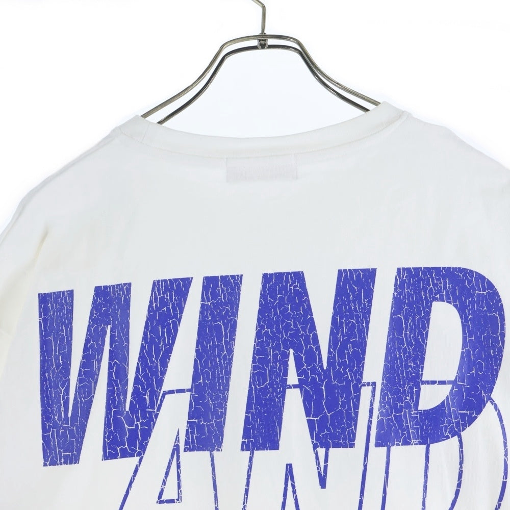 WIND AND SEA(ウィンダンシー) CRACK P DYE TEE WDS-O-SEA-23-Q4-CS-01 クラックプリント 半袖Tシャツ カットソー ホワイト