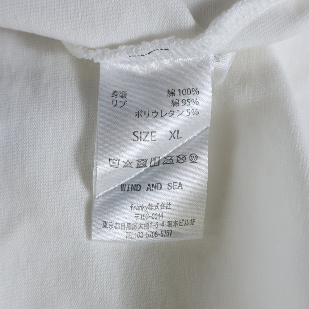 WIND AND SEA(ウィンダンシー) CRACK P DYE TEE WDS-O-SEA-23-Q4-CS-01 クラックプリント 半袖Tシャツ カットソー ホワイト