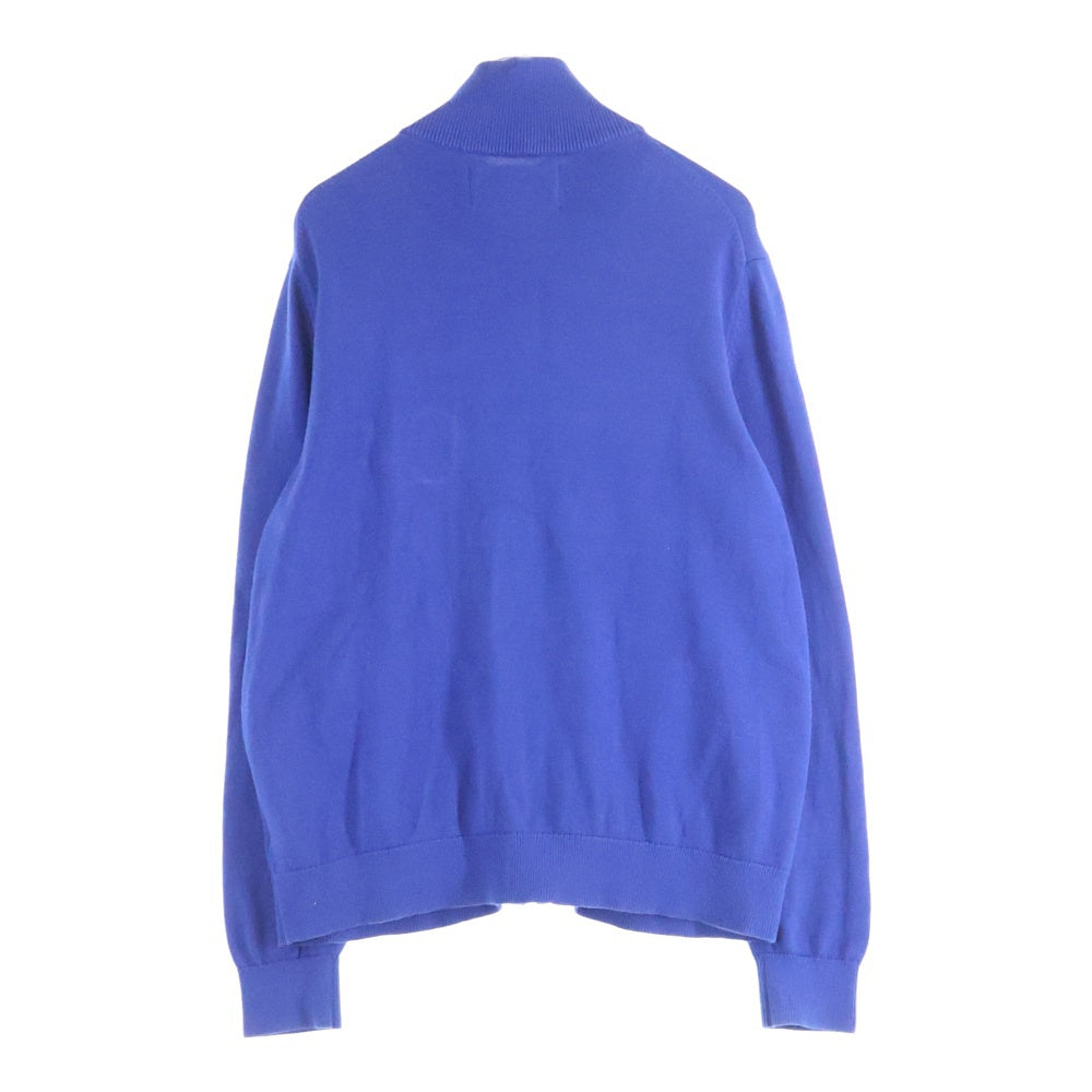 Calvin Klein Jeans(カルバンクラインジーンズ) CKロゴ ジップアップコットンニット J313007 ブルー