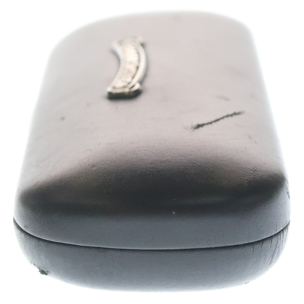 CHROME HEARTS(クロムハーツ) Glasses Case イタリア製 スクロールラベル付き メガネケース 小物 ブラック
