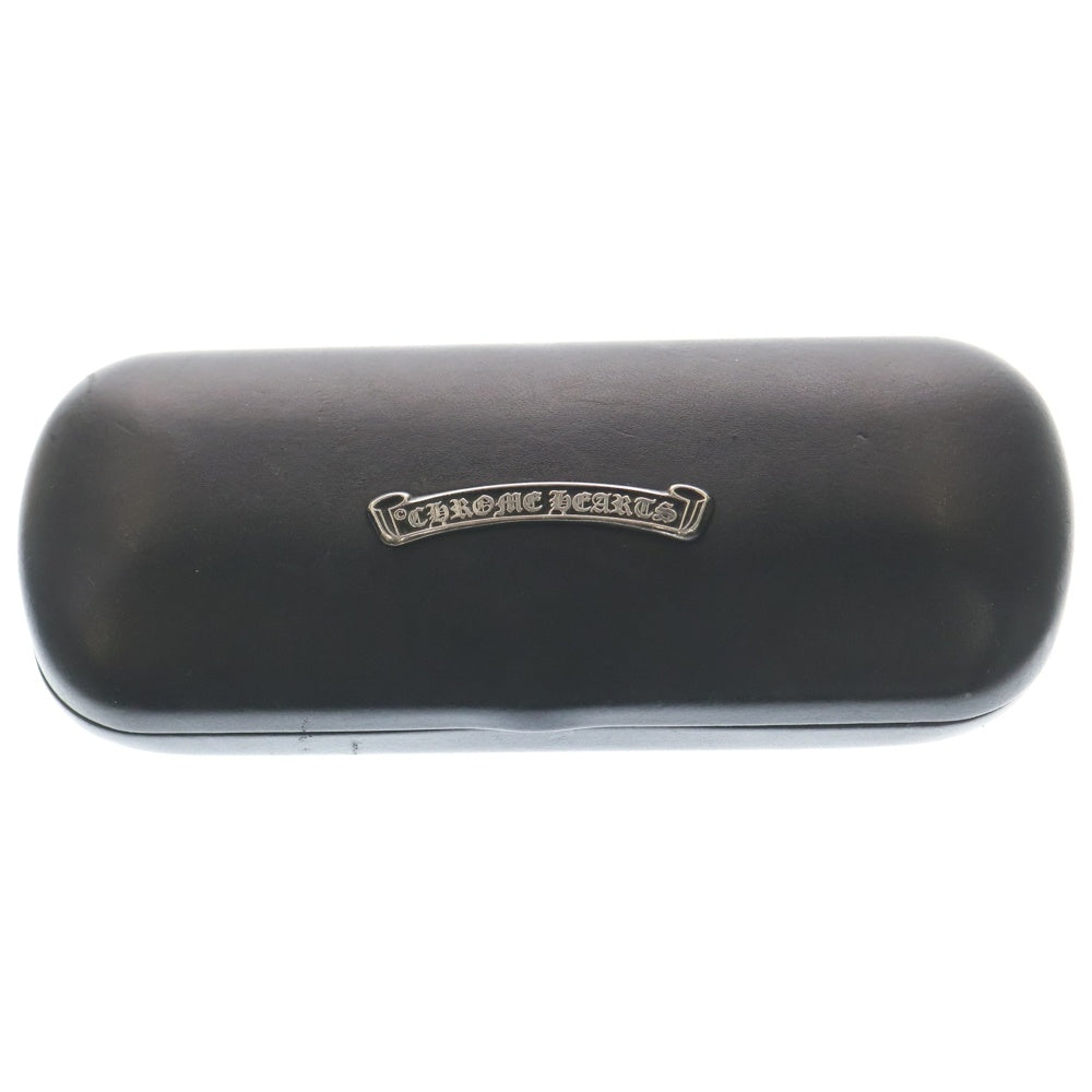 CHROME HEARTS(クロムハーツ) Glasses Case イタリア製 スクロールラベル付き メガネケース 小物 ブラック