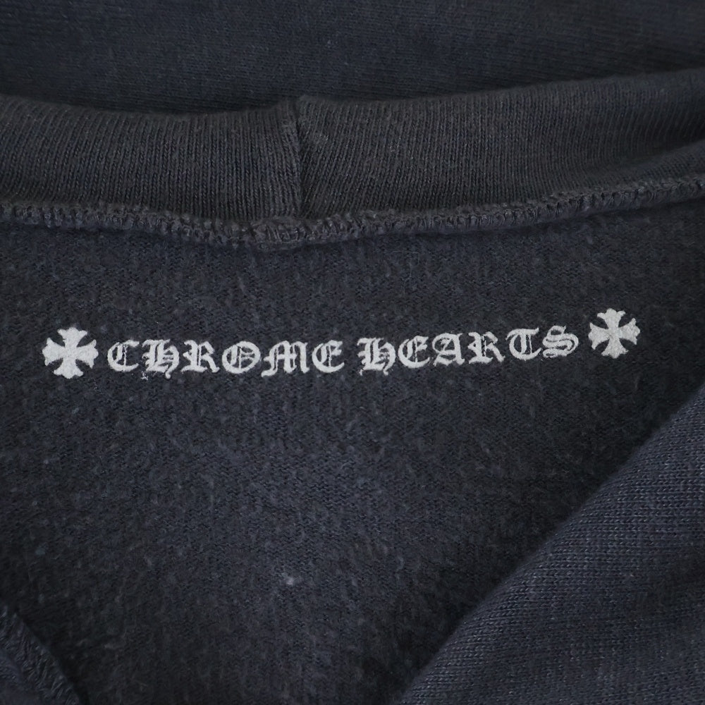 CHROME HEARTS(クロムハーツ) HorseShoe Zip-Up Hoodie ホースシュープリント アームロゴ ジップアップフーディー パーカー グレー