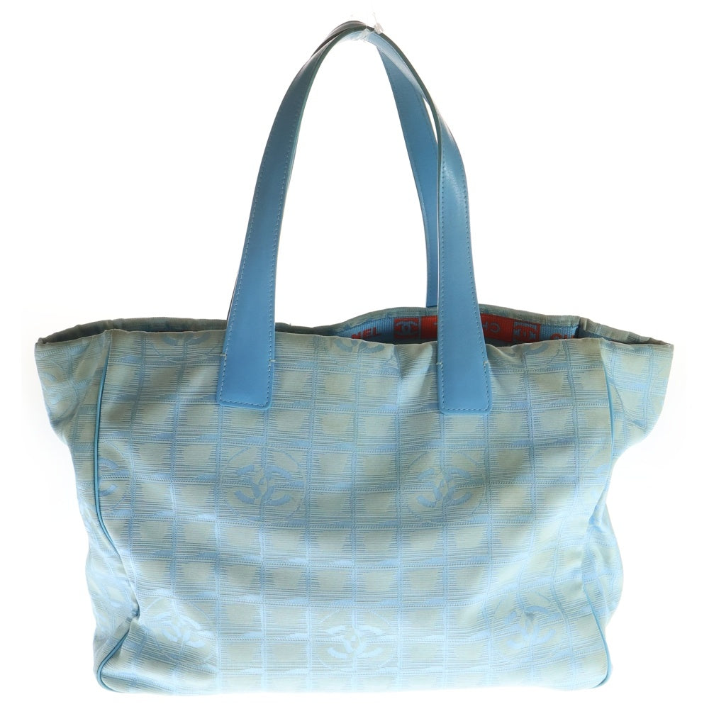 CHANEL(シャネル) トラベルライン キャンバス トートバッグ ブルー レディース