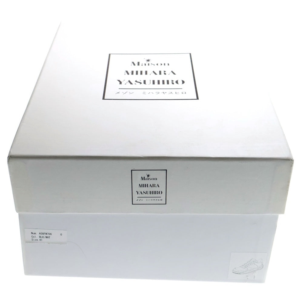 MAISON MIHARAYASUHIRO(メゾンミハラヤスヒロ) WAYNE OG Sole Leather Low-top Sneaker A08FW706 レザーローカットスニーカー ホワイト/ブラック