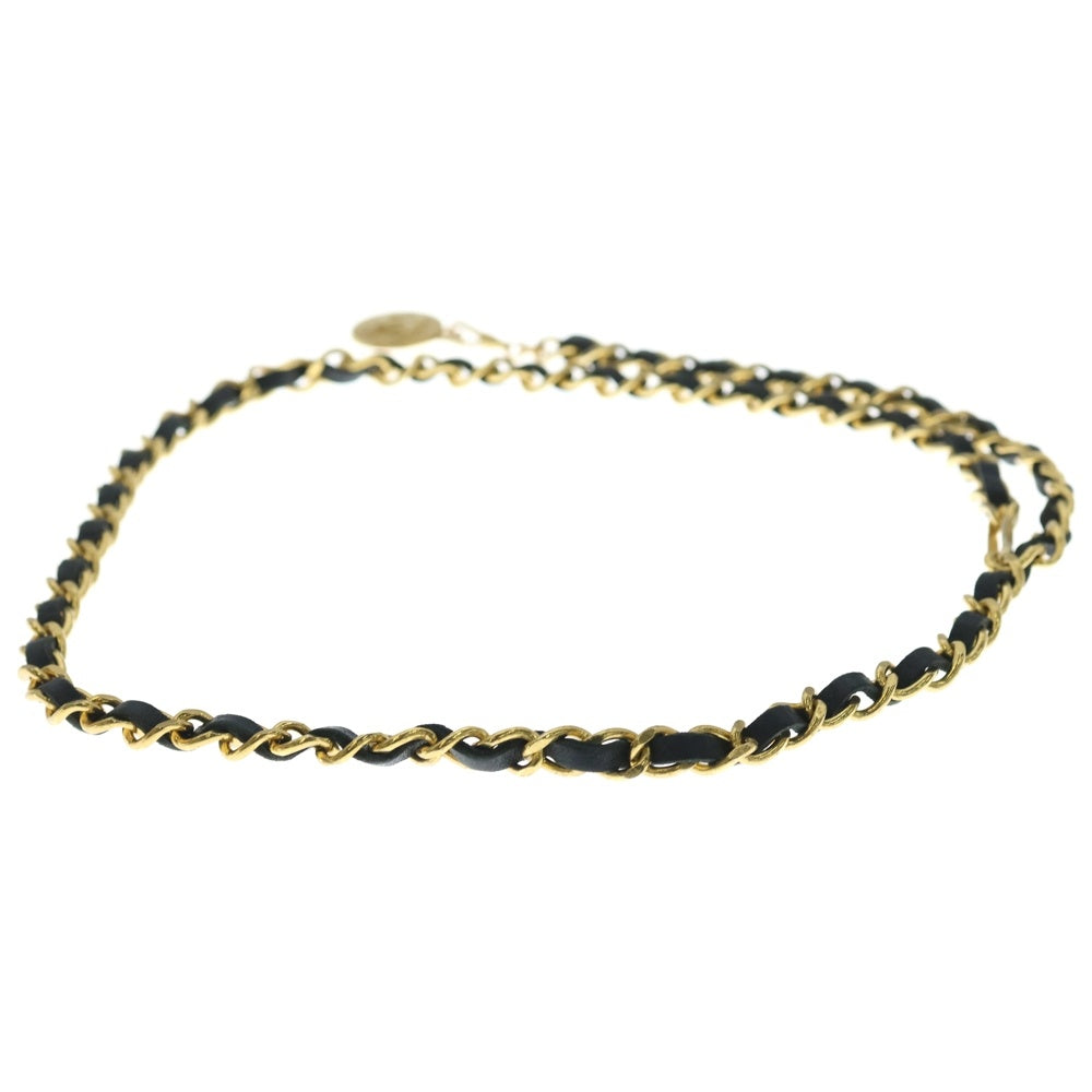 CHANEL(シャネル) マトラッセ ココマーク チェーンベルト ブラック/ゴールド レディース