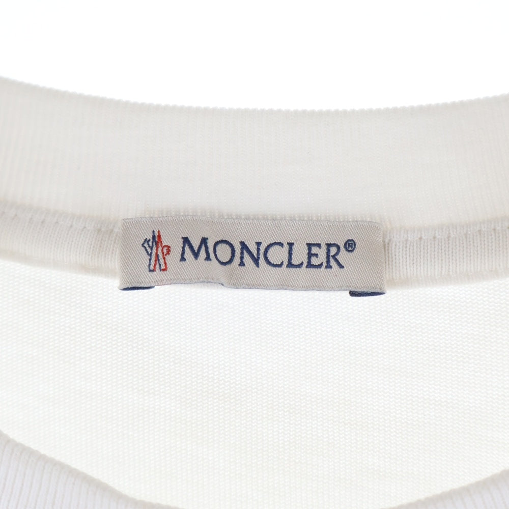 MONCLER(モンクレール) 25AW LS T-SHIRT ロングスリーブTシャツ ロゴプリント ホワイト K20918D00011