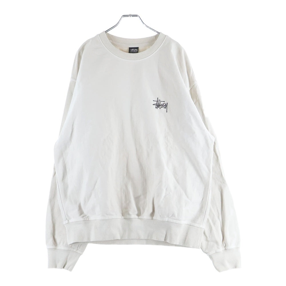 STUSSY(ステューシー) BASIC STUSSY CREW PIGMENT DYED ピグメントダイスウェット ベージュ