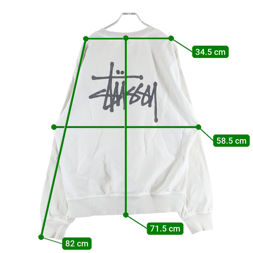 STUSSY(ステューシー) BASIC STUSSY CREW PIGMENT DYED ピグメントダイスウェット ベージュ