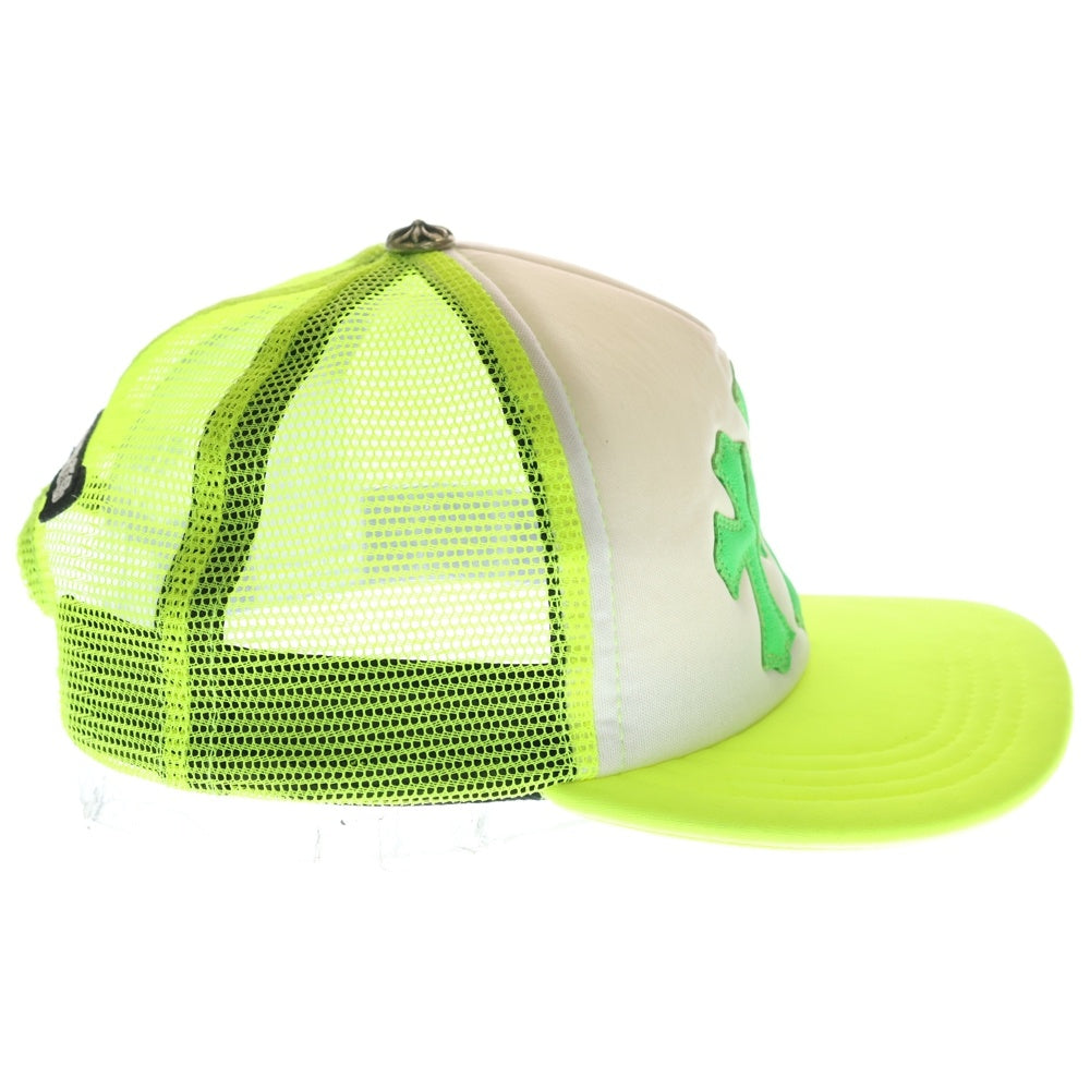 CHROME HEARTS(クロムハーツ) CRS PATCH Trucker Cap クロスパッチ メッシュトラッカー キャップ イエロー