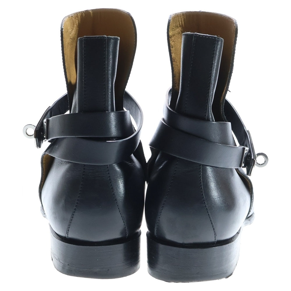 HERMES(エルメス) NEO ネオ ケリー金具 レザーショートブーツ ブラック