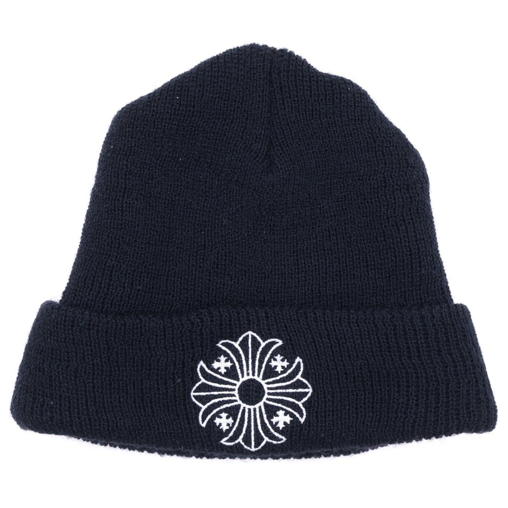 CHROME HEARTS(クロムハーツ) WATCH CAP FUCK YOU ワッチキャップ CHロゴ FUCK YOU刺繍ビーニー ニット帽子 ブラック