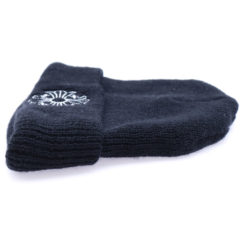 CHROME HEARTS(クロムハーツ) WATCH CAP FUCK YOU ワッチキャップ CHロゴ FUCK YOU刺繍ビーニー ニット帽子 ブラック