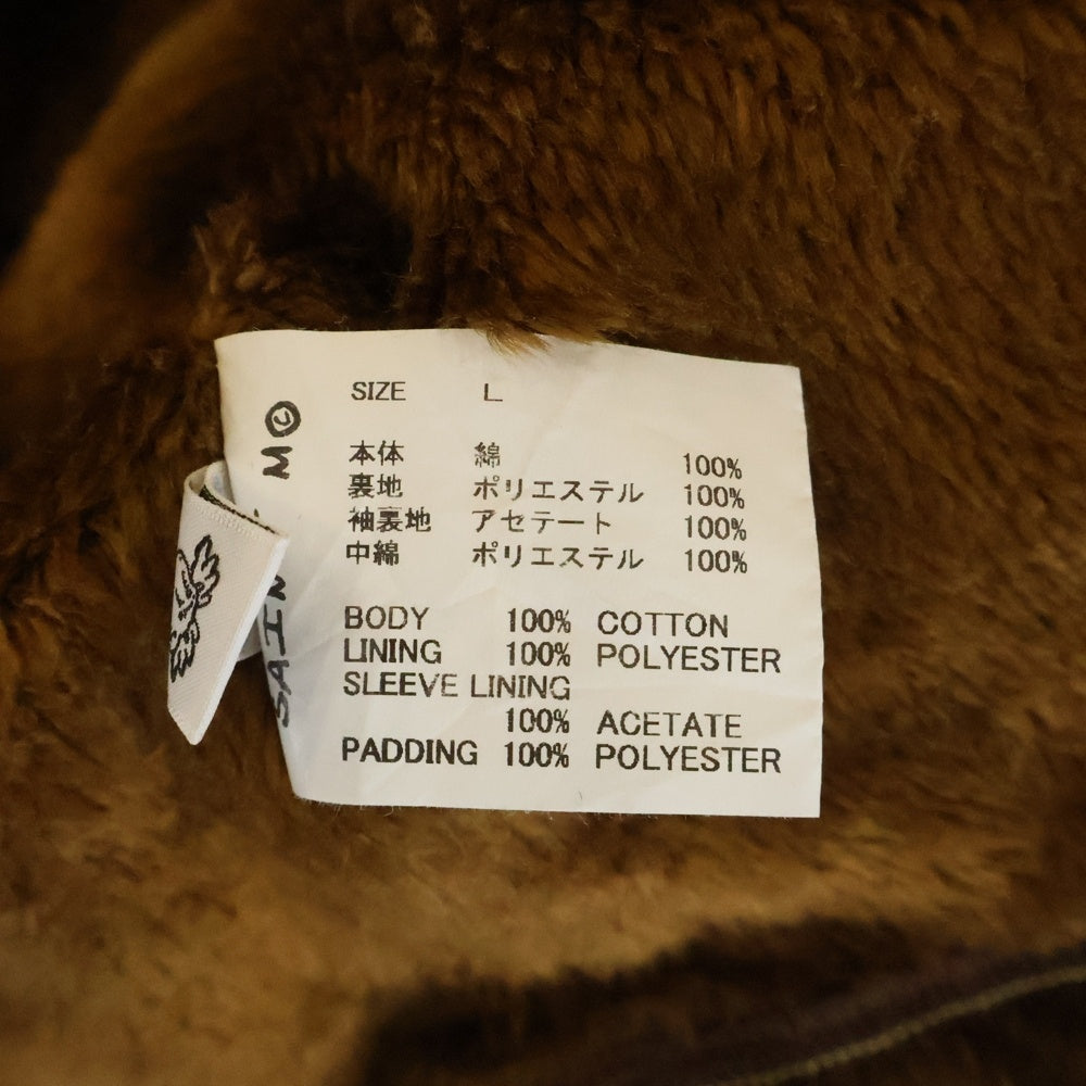 SAINT MICHAEL(セントマイケル) 25AW CORDUROY BOA JACKET コーデュロイボアジャケット SM-HR1-0000-079 ブラウン