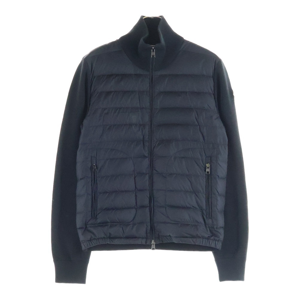 MONCLER(モンクレール) MAGLIONE TRICOT CARDIGAN マグリオントリコカーディガン ナイロン切替 D20919412700 94666 ブラック