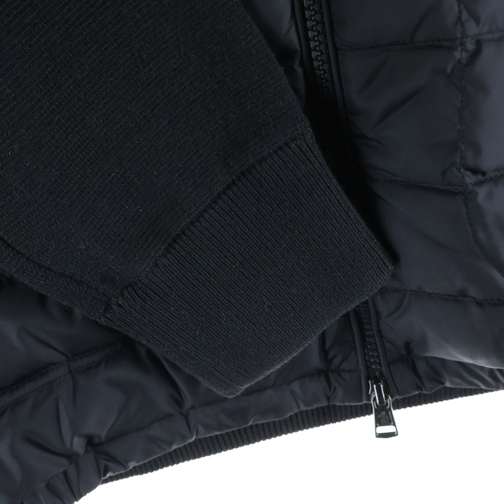 MONCLER(モンクレール) MAGLIONE TRICOT CARDIGAN マグリオントリコカーディガン ナイロン切替 D20919412700 94666 ブラック