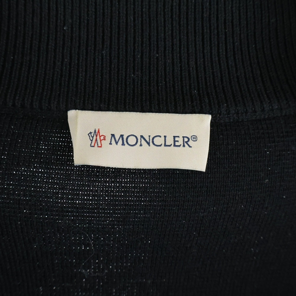 MONCLER(モンクレール) MAGLIONE TRICOT CARDIGAN マグリオントリコカーディガン ナイロン切替 D20919412700 94666 ブラック