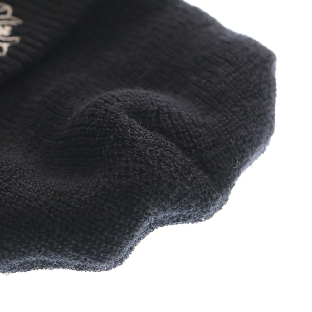 CHROME HEARTS(クロムハーツ) WOOL WATCH CAP ウールワッチキャップ CHプラス刺繍ビーニー ニットキャップ 帽子 ブラック