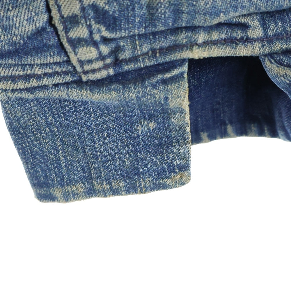 VINTAGE(ヴィンテージ) 40s アールデコTALONジップ コーデュロイロイ切替ブランケットジップデニムジャケット インディゴ