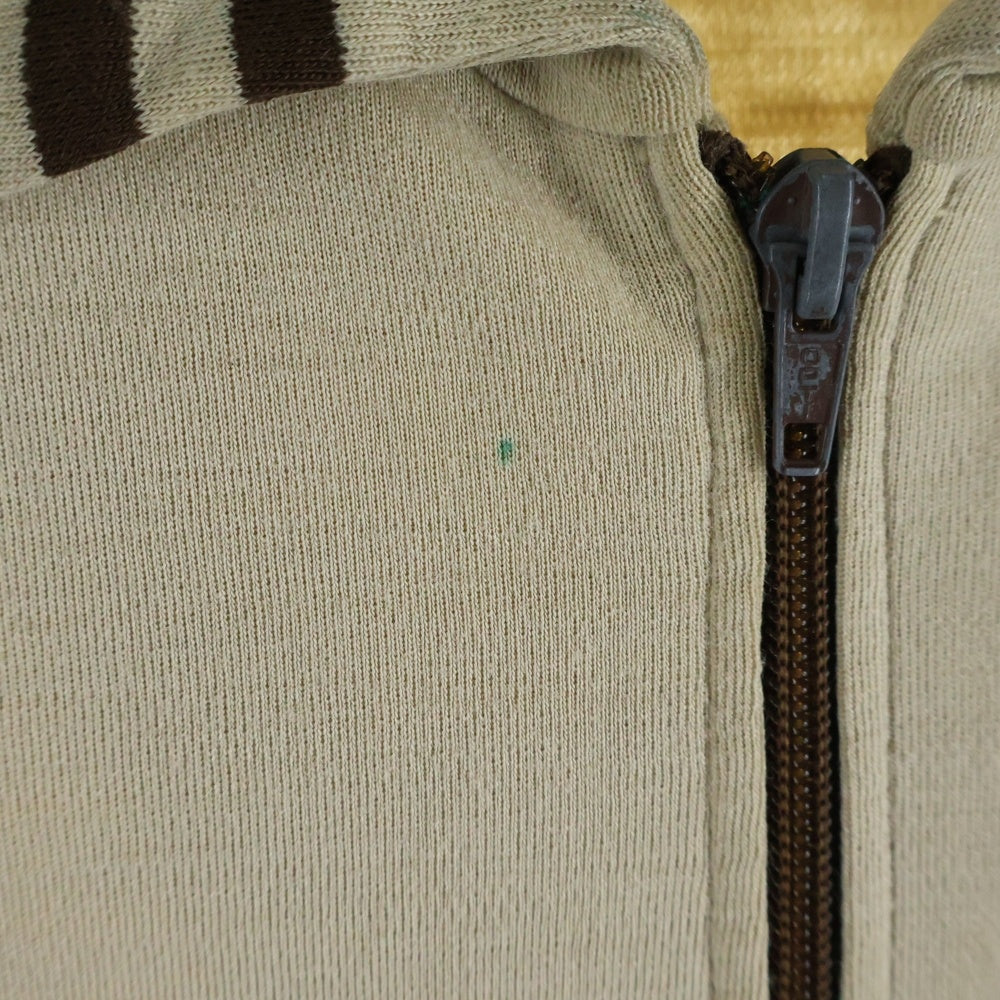 adidas(アディダス) 70s VINTAGE ヴィンテージ トラックジャケット トレフォイルロゴ刺繍 西ドイツ製 ジャージ ベージュ