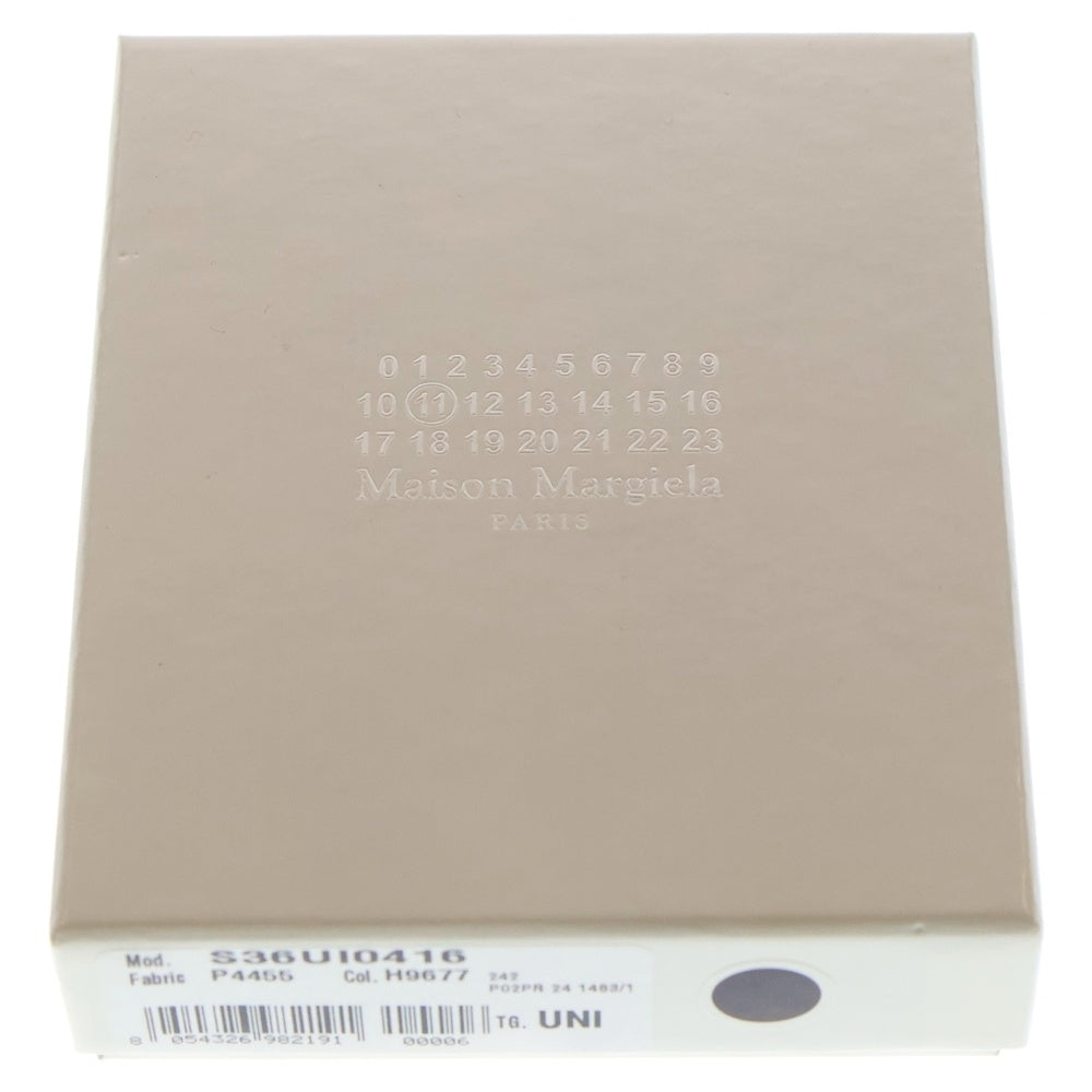 Maison Margiela(メゾンマルジェラ) 4ステッチ三つ折りウォレット レザー 財布 ホワイト S36UI0416 レディース