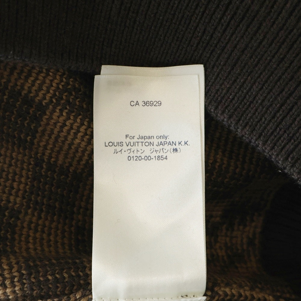 LOUIS VUITTON(ルイヴィトン) 21AW ダミエクルーネックニットセーター RM212 ZLL HLN77W ブラウン