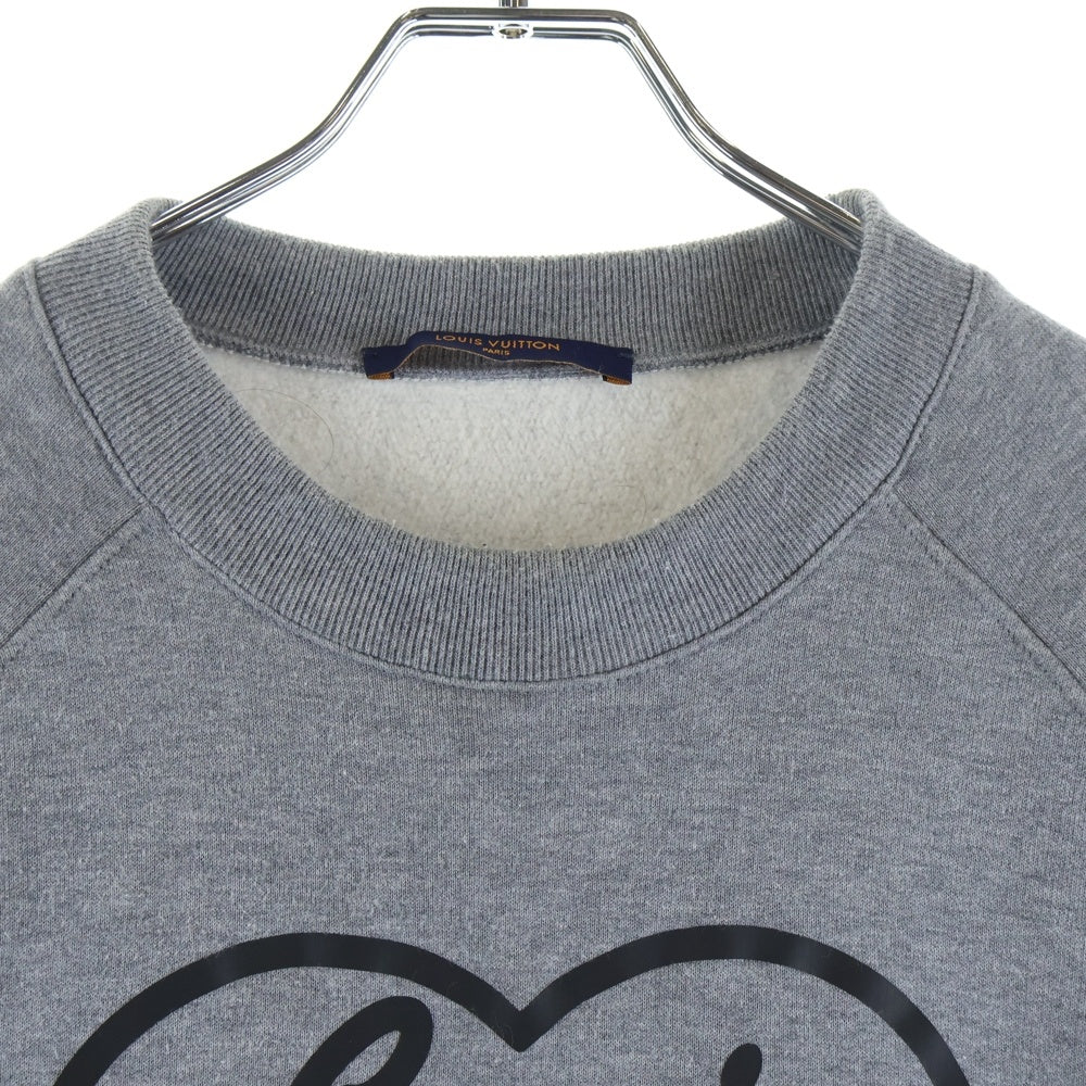 LOUIS VUITTON(ルイヴィトン) 22SS ×NIGO ニゴ ハートロゴクルーネックスウェット RM221M UYR HMY02W グレー