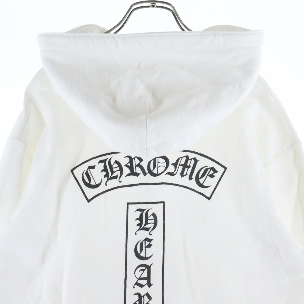 CHROME HEARTS(クロムハーツ) OLD T BAR DAGGER ZIP HOODIE Tバー ダガージップ パーカー ホワイト