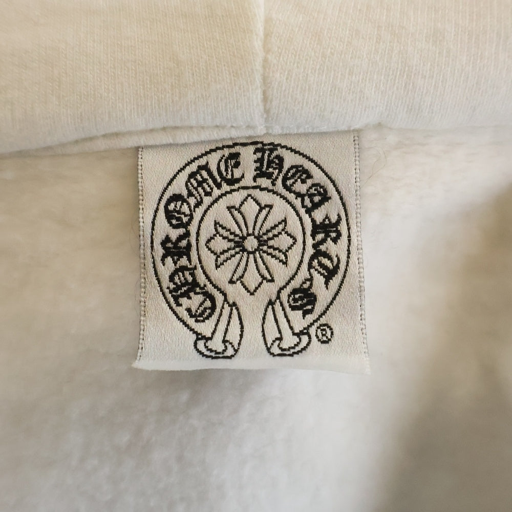 CHROME HEARTS(クロムハーツ) OLD T BAR DAGGER ZIP HOODIE Tバー ダガージップ パーカー ホワイト