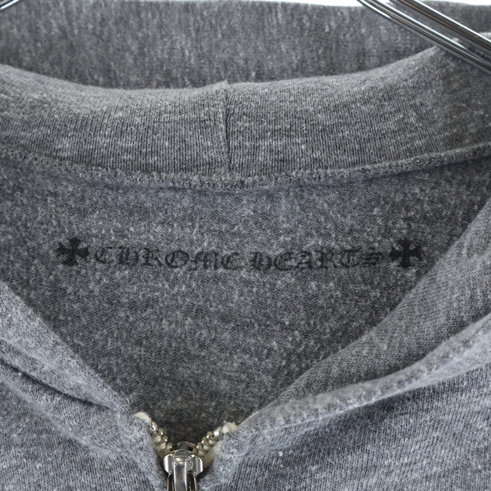 CHROME HEARTS(クロムハーツ) OLD バックヴァインダガー プリント ジップアップフーディー グレー
