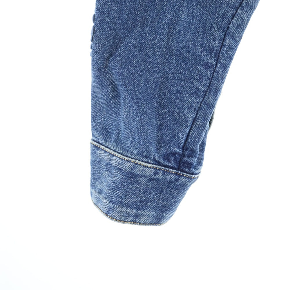 LOUIS VUITTON(ルイヴィトン) 23AW ×YK Short Denim Jacket W/Patches RW232J GM1 FOJA37 ×草間彌生 フェイスパッチ付きショートデニムジャケット インディゴ レディース