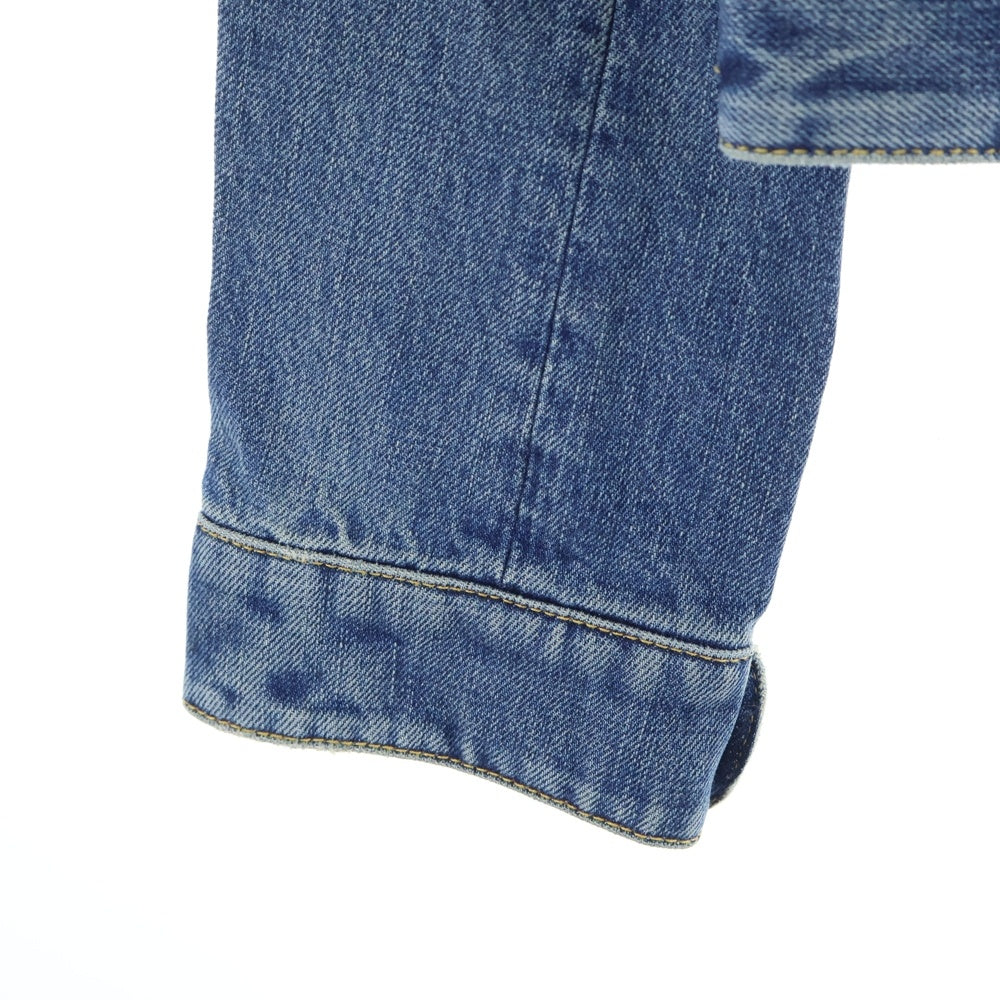 LOUIS VUITTON(ルイヴィトン) 23AW ×YK Short Denim Jacket W/Patches RW232J GM1 FOJA37 ×草間彌生 フェイスパッチ付きショートデニムジャケット インディゴ レディース