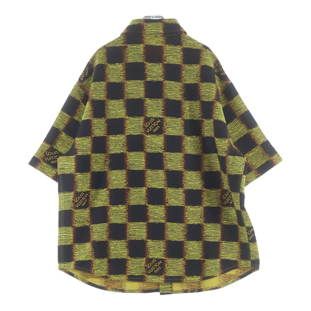 LOUIS VUITTON(ルイヴィトン) 24SS Damier Rush S/S Shirt RM241M FVD HQS15W ダミエ ラッシュ 半袖シャツ イエロー/ブラック