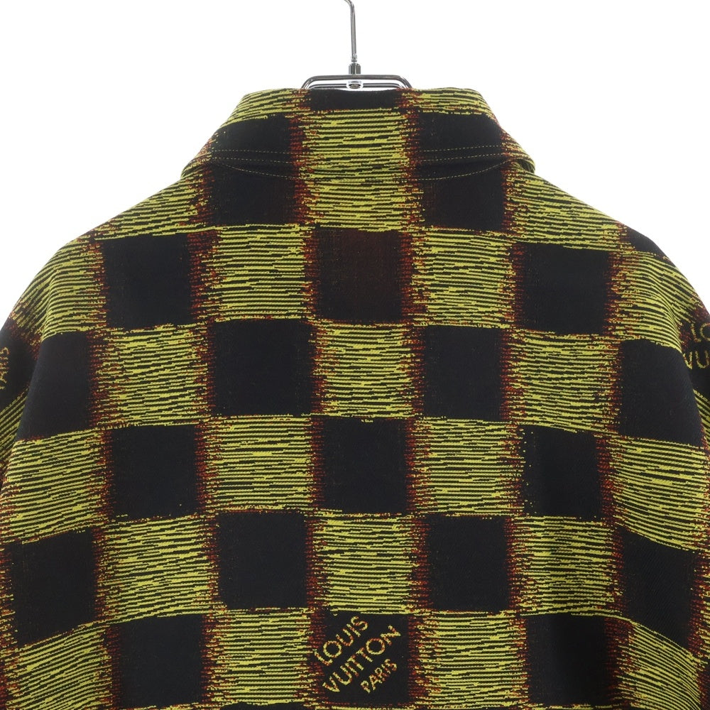 LOUIS VUITTON(ルイヴィトン) 24SS Damier Rush S/S Shirt RM241M FVD HQS15W ダミエ ラッシュ 半袖シャツ イエロー/ブラック