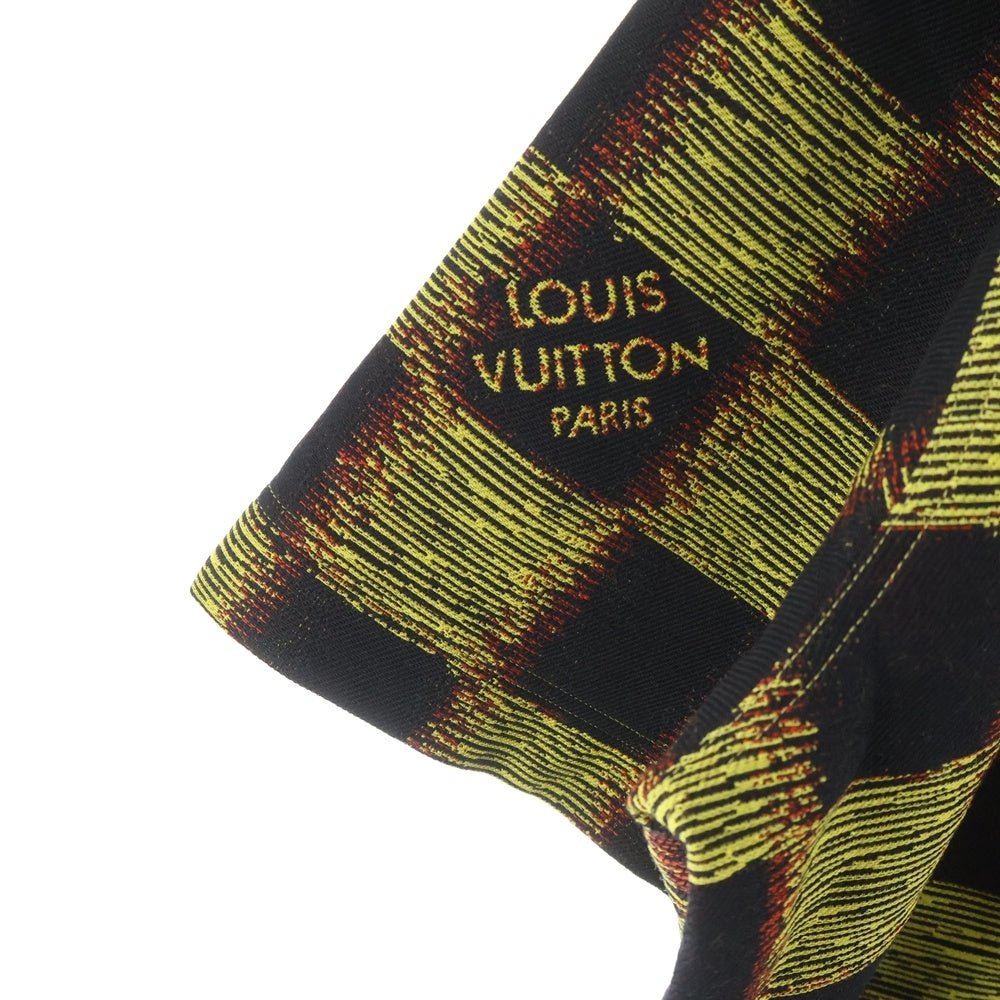 LOUIS VUITTON(ルイヴィトン) 24SS Damier Rush S/S Shirt RM241M FVD HQS15W ダミエ ラッシュ 半袖シャツ イエロー/ブラック
