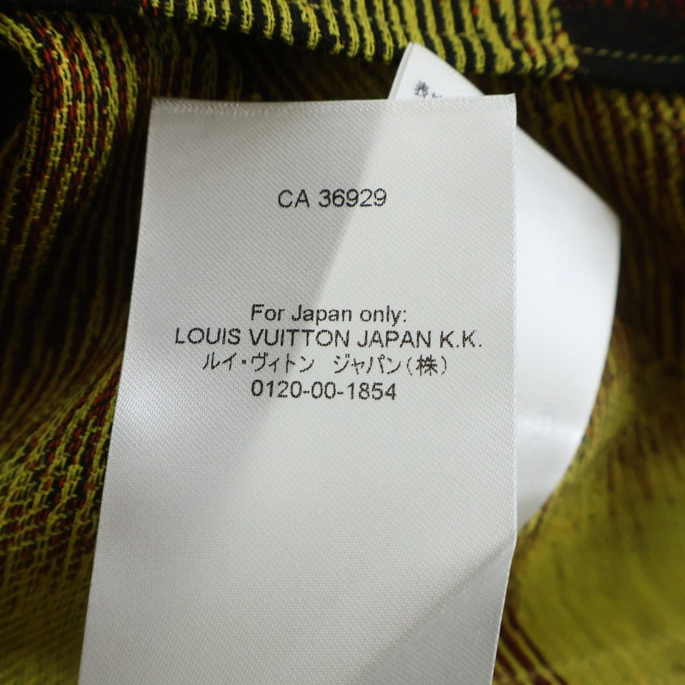 LOUIS VUITTON(ルイヴィトン) 24SS Damier Rush S/S Shirt RM241M FVD HQS15W ダミエ ラッシュ 半袖シャツ イエロー/ブラック