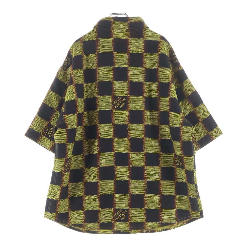 LOUIS VUITTON(ルイヴィトン) 24SS Damier Rush S/S Shirt RM241M FVD HQS15W ダミエ ラッシュ 半袖シャツ イエロー/ブラック