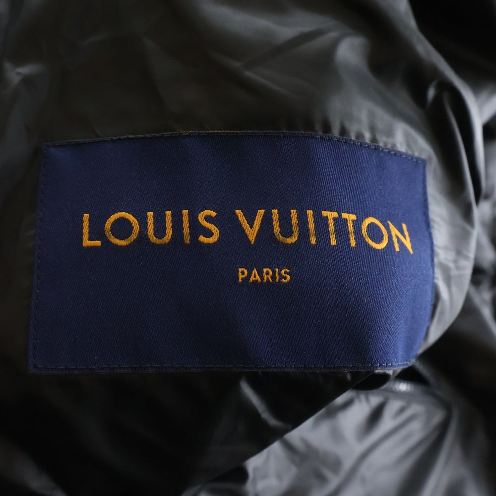 LOUIS VUITTON(ルイヴィトン) 21AW LVSE Quilted Hoodie RM212Q DH1 HLB50E モノグラム フラワーキルテッドダウンジャケット ブラック