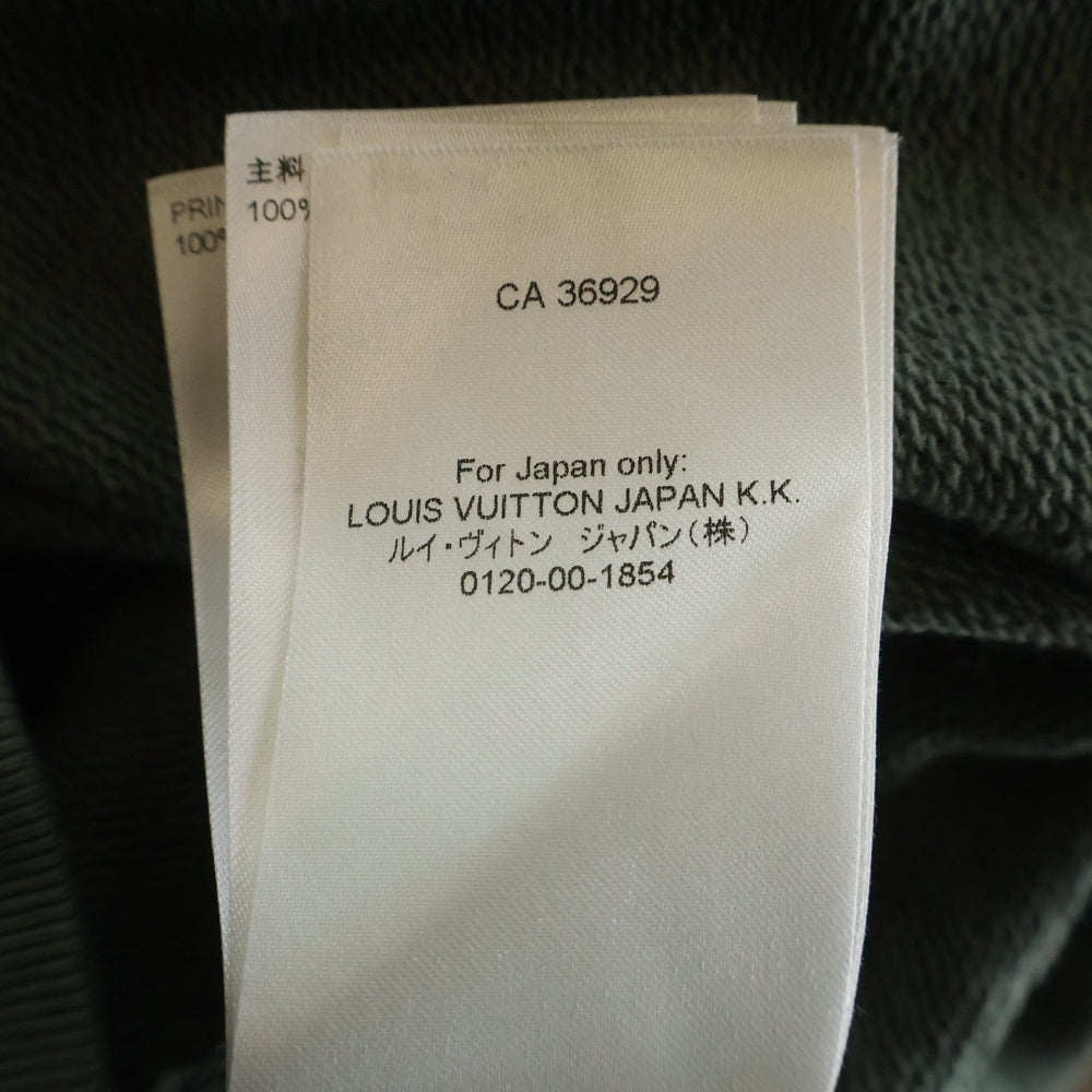 LOUIS VUITTON(ルイヴィトン) 25AW Embroidery Sweat Shirt RM252MQ FWC HTY09W エンブロイダリーロゴ刺繍スウェットトレーナー カーキ