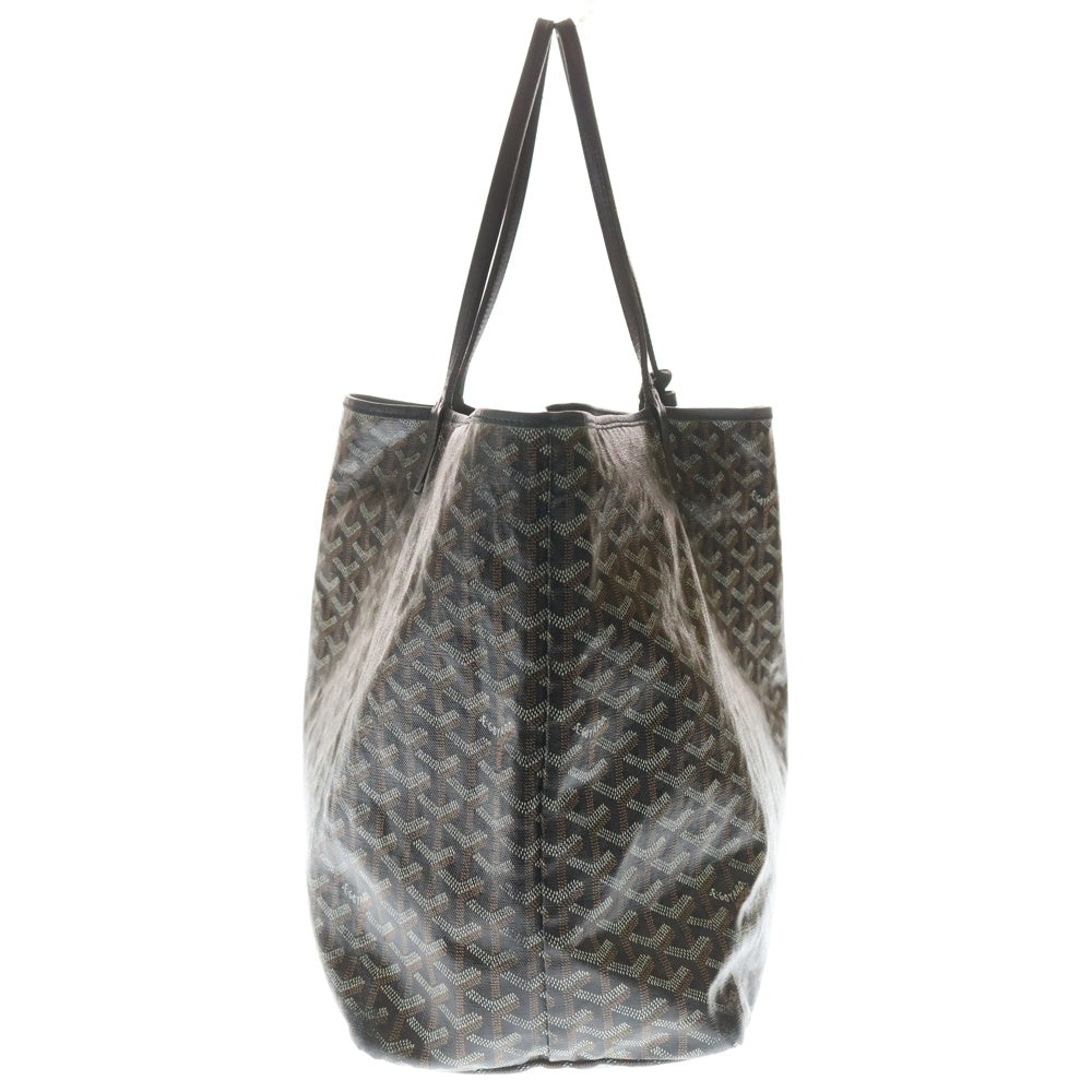 GOYARD(ゴヤール) サンルイ GM ポーチ付ヘリボーンレザートートバッグ ブラック レディース