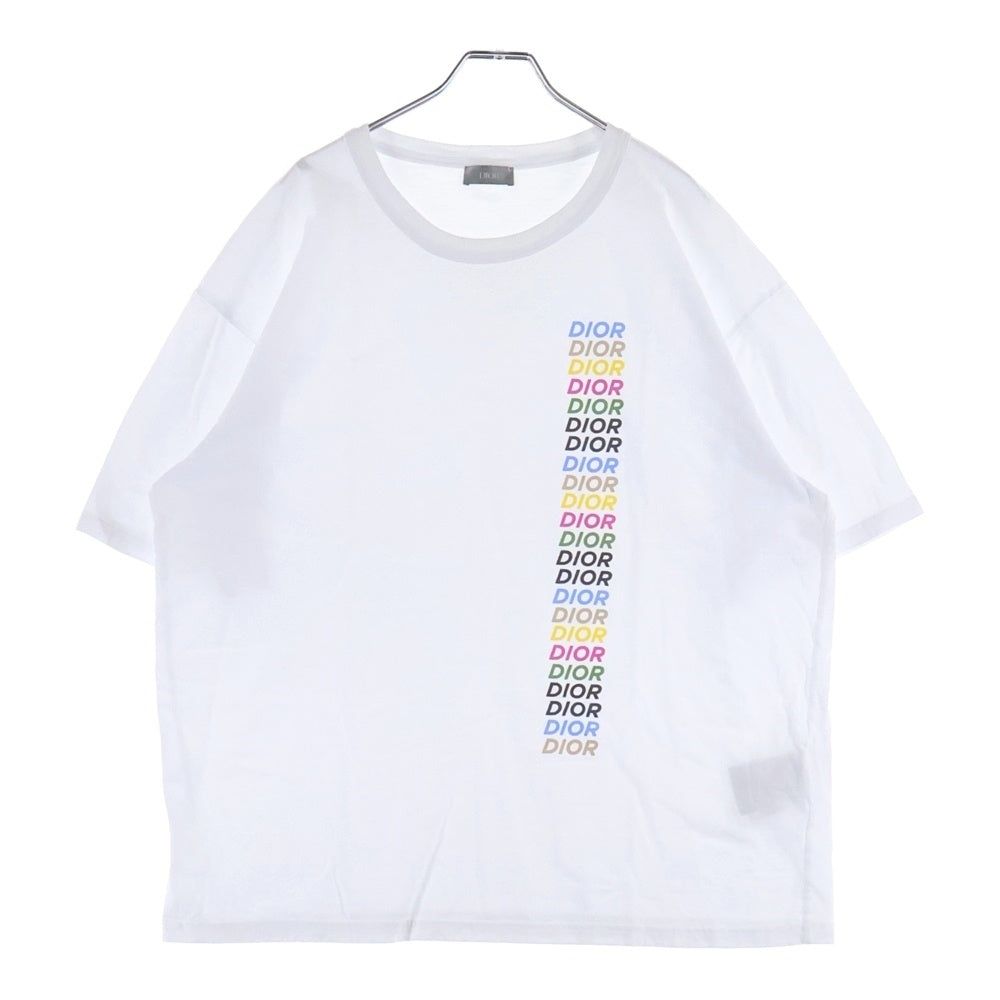 DIOR(ディオール) 24SS Multi Color Logo Print S/S Tee 413J696A0817 マルチカラー ロゴプリント半袖Tシャツ ホワイト