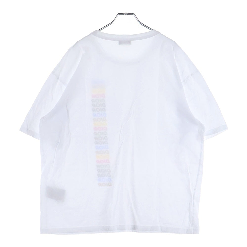 DIOR(ディオール) 24SS Multi Color Logo Print S/S Tee 413J696A0817 マルチカラー ロゴプリント半袖Tシャツ ホワイト