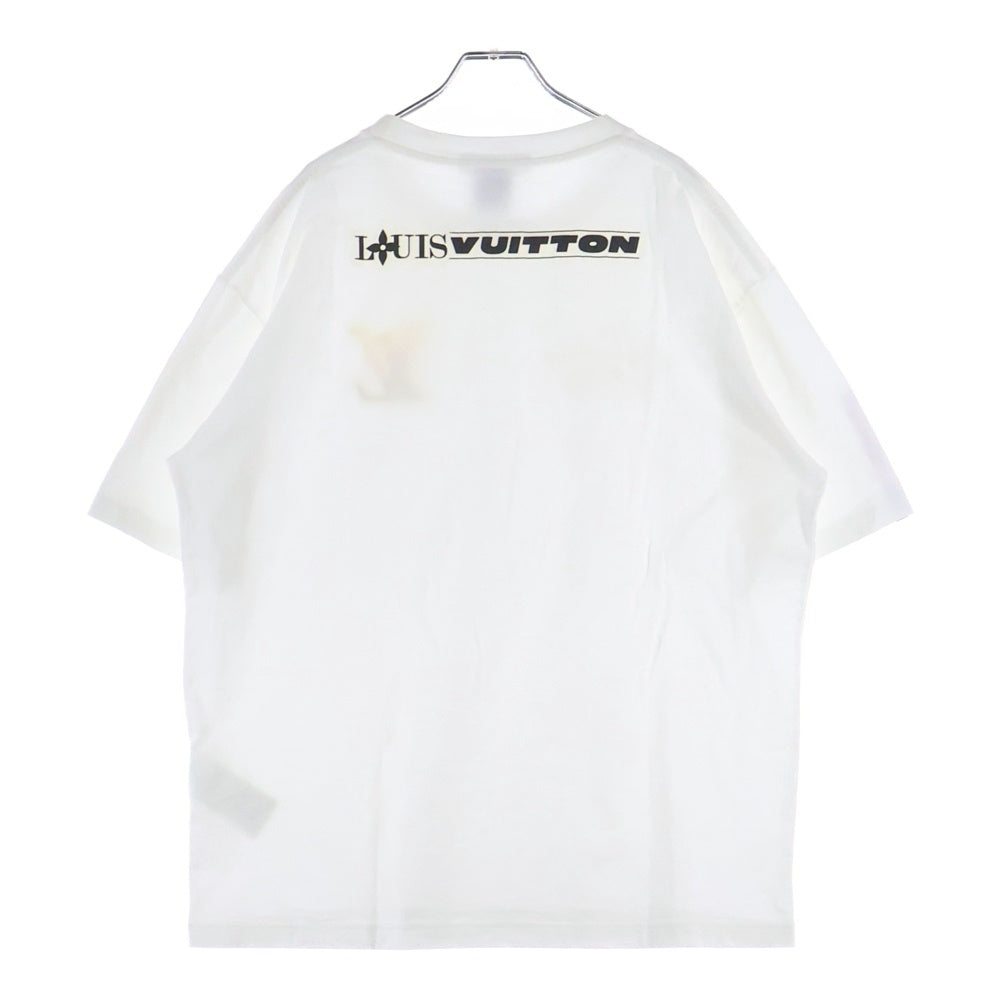 LOUIS VUITTON(ルイヴィトン) 24AW ×NBA Logo Embroidered S/S Tee RM242MH NPG HRY53W ロゴプリント半袖Tシャツ ホワイト