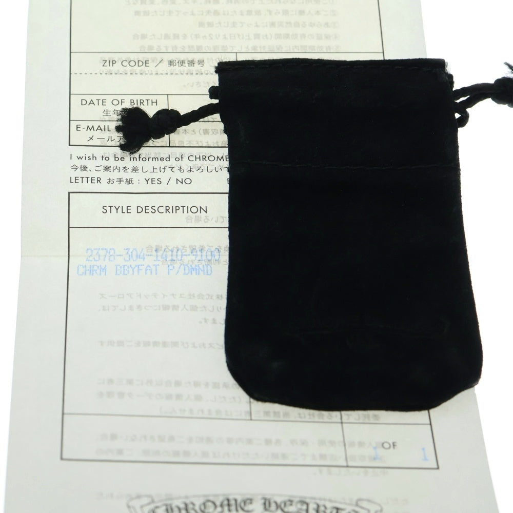 CHROME HEARTS(クロムハーツ) 22K CRS BBYFAT P/DIA ベイビーファットクロス PAVEダイヤ ペンダントトップ ゴールド BCA035
