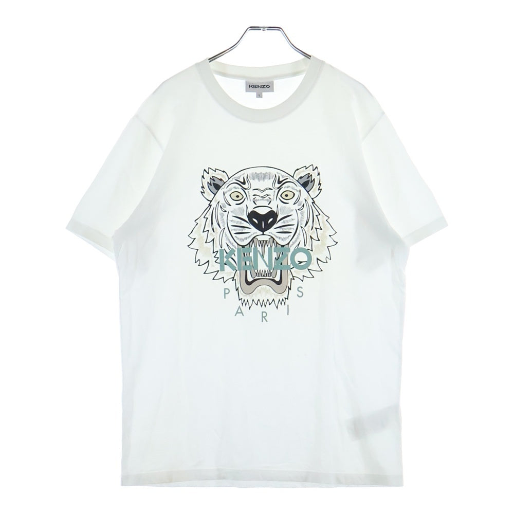KENZO(ケンゾー) タイガープリントTシャツ 半袖カットソー FA65TS0204YA ホワイト