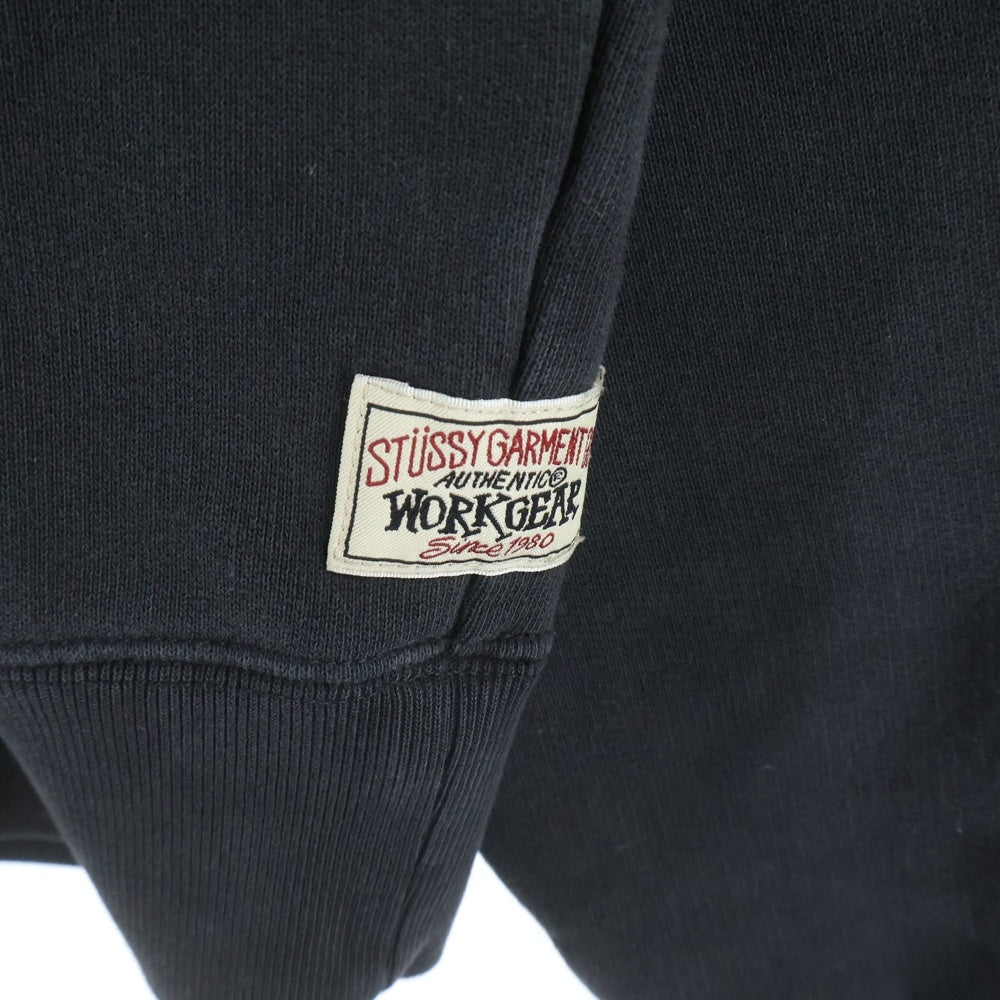 STUSSY(ステューシー) RELAXED CREW SWEAT リラックスクルー ラグランスウェットトレーナー ブラック 118570