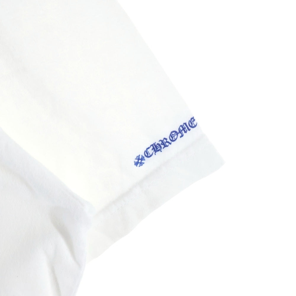 CHROME HEARTS(クロムハーツ) NECK LOGO S/S TEE ネック ロゴプリントTシャツ 半袖カットソー ホワイト