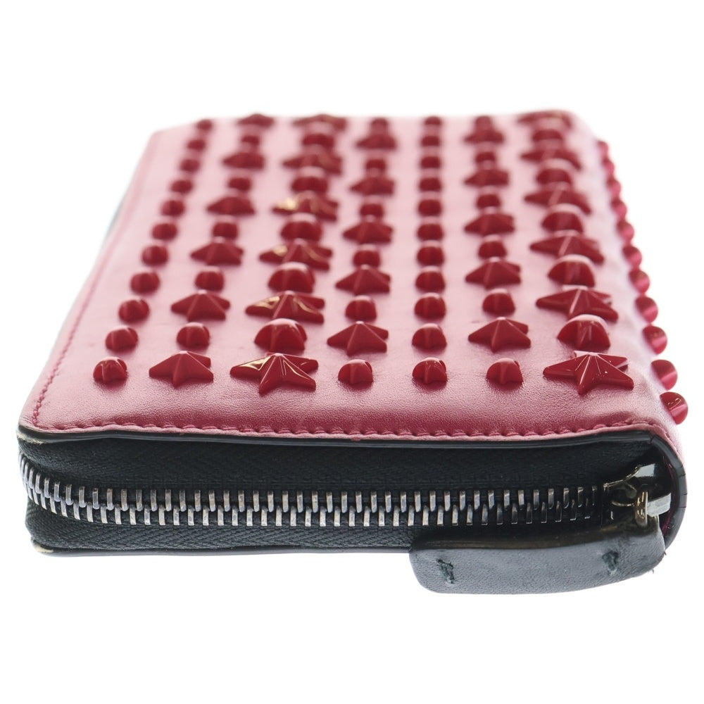 JIMMY CHOO(ジミーチュウ) スタースタッズ レザー長財布 ピンク J000112664001 レディース