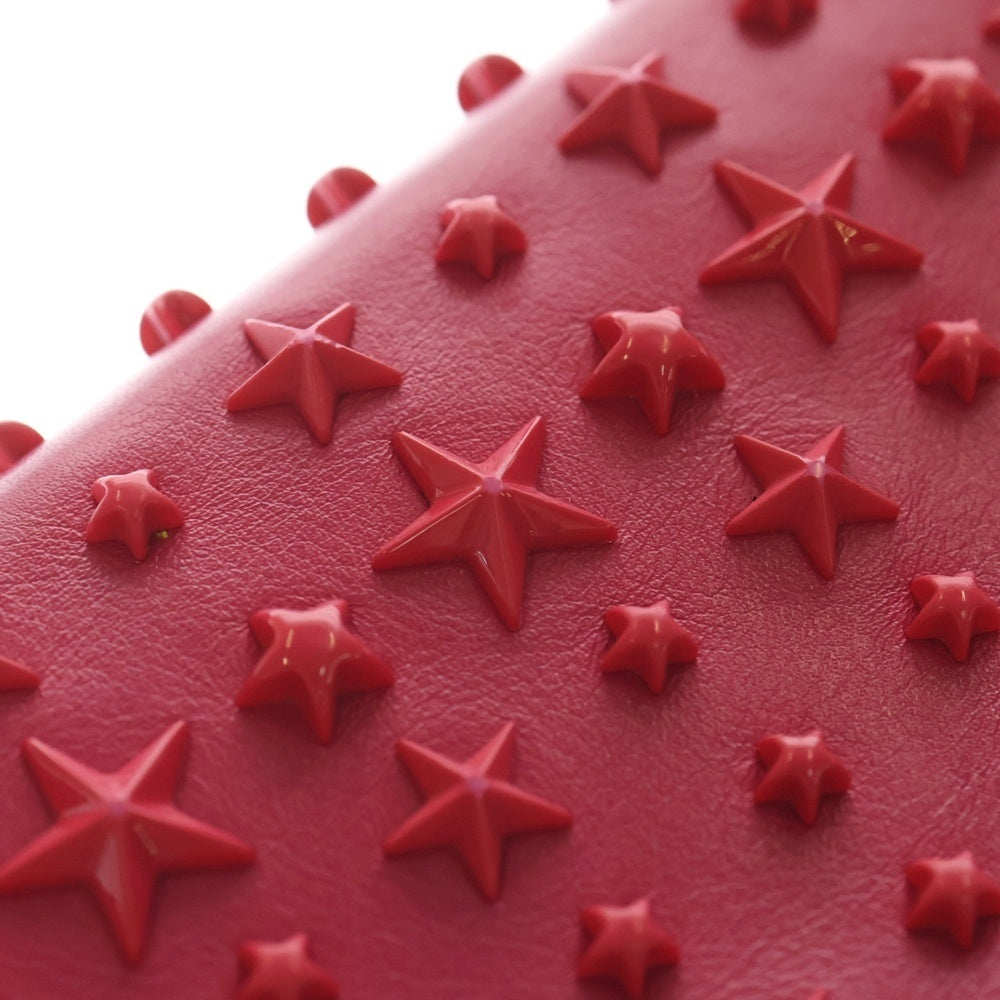 JIMMY CHOO(ジミーチュウ) スタースタッズ レザー長財布 ピンク J000112664001 レディース